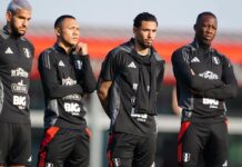 Jugadores de la selección nacional están súper motivados. Es muy posible que Luis Advíncula esté en el equipo titular para el partido de mañana ante Brasil.